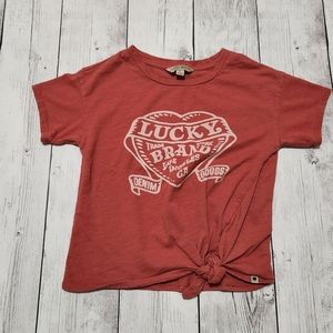 Lucky Brand size 6 girls short sleeve top